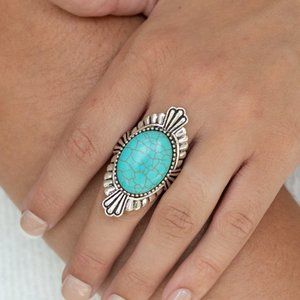 NWT Pioneer Party turquoise stretch ring